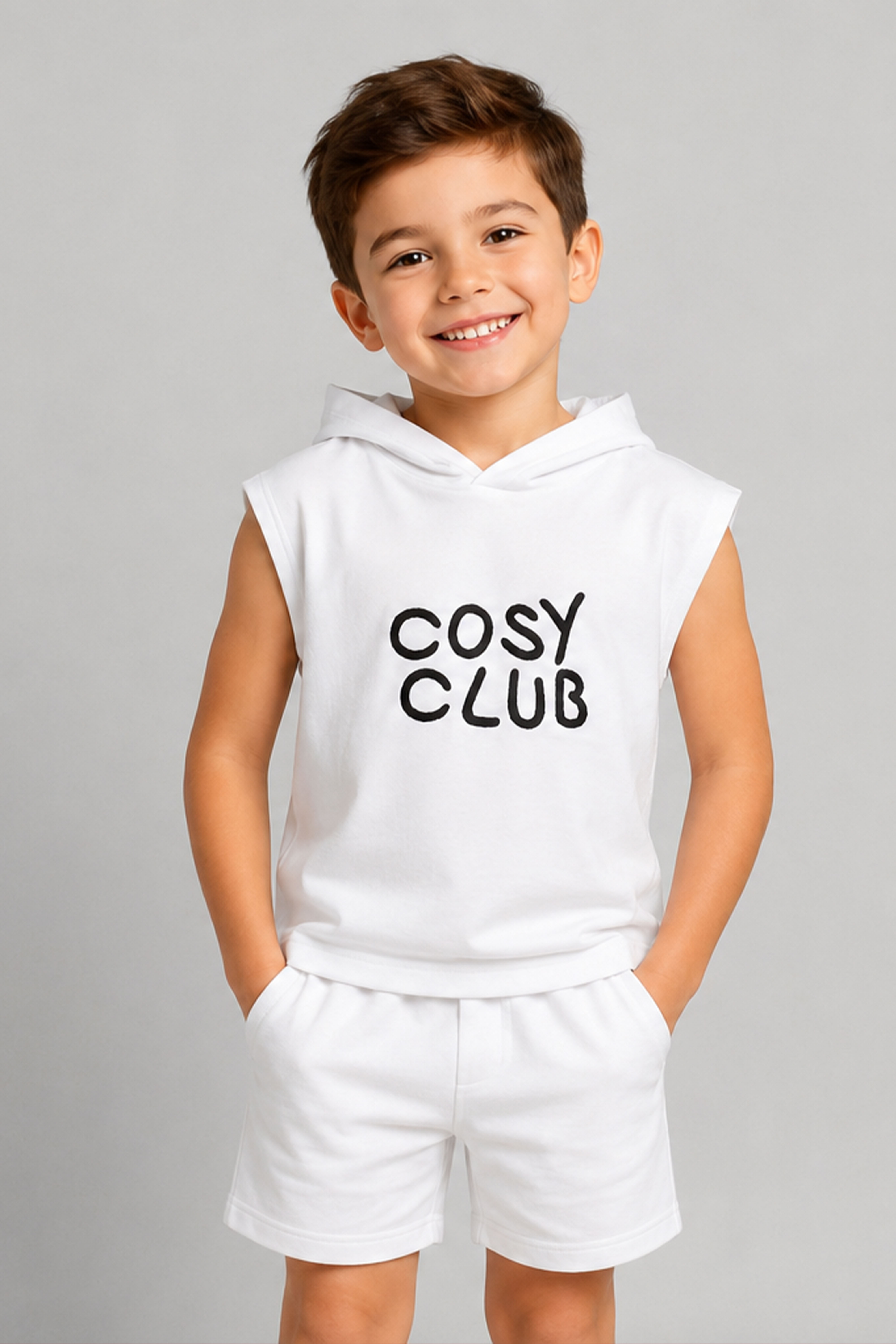 وست شلوارک بچه گانه گلدوزی COSY CLUB