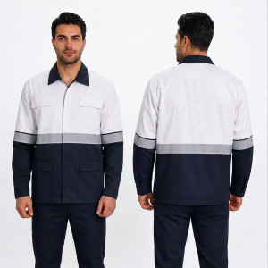 کت مدیریتی شبنمادار کتان مدل N4-208